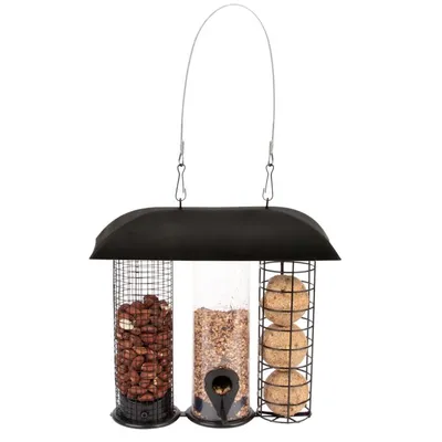 Immagine prodotto di Esschert Design Stazione di alimentazione a buffet tre in uno 23,7 cm