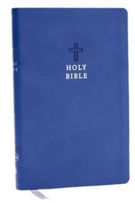 Produktbild von NKJV Holy Bible, Value Ultra Thinline, Blue Leathersoft, Red Letter, Comfort Print
