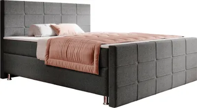 Produktbild von Boxspringbett Florenz 180x200 Webstoff Grau