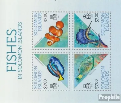 Produktbild von Briefmarken Salomoninseln 2013 Mi 2147-2150 Kleinbogen (kompl. Ausg.) postfrisch Fische