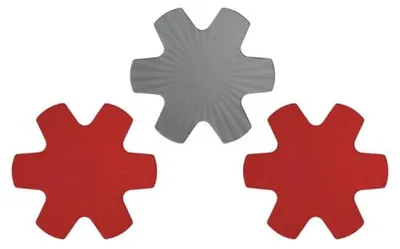 Produktbild von Woll, WOLL Set Pfannenschutz 2 rot 35 cm, 1 grau 40 cm