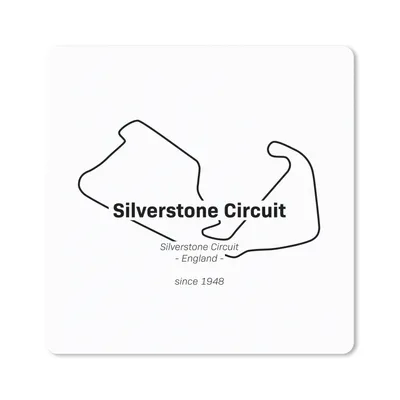 Produktbild von MuchoWow® Mauspad Mousepad Formel 1 - Silverstone - Rennstrecke 20x20 cm - Mousepads - Maus Mat - Pad - Mausunterlage - Desk Mat - Bureauartikeln