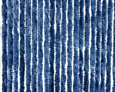 Produktbild von Denlux Insektenschutz Vorhang Cattail Fliegengitter - Dunkelblau Chenillequalität Hochwertig 21 Stränge