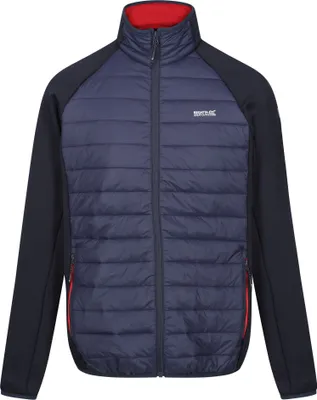 Produktbild von Regatta - "Clumber IV" Hybridjacke für Herren RG9568 (S) (Marineblau/Leuchtend Rot)