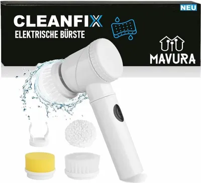 Obrázok produktu pre Elektrická čistiaca kefa CLEANFIX Battery Power Spin Scrubber Cleaning Set