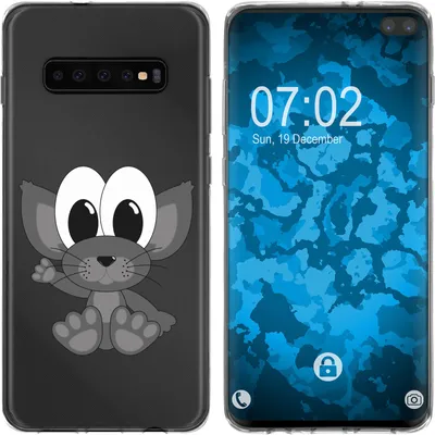 Produktbild von PhoneNatic Case kompatibel mit Samsung Galaxy S10 Plus Silikon-Hülle Cutiemals M5