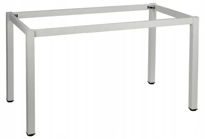 Immagine prodotto di Struttura in metallo con gamba quadrata, NY-A057/K, sezione gamba 5x5 cm, dimensioni 136x66x72,5 cm, bianco