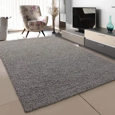 Productafbeelding van Hoogpolig tapijt 80 x 150 cm, beige, voor woonkamer