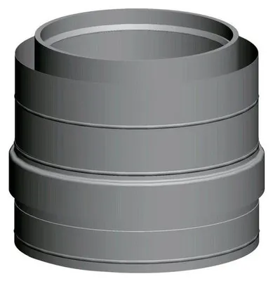 Produktbild von WOLF Luft-/Abgas-Zuluftstutzen DN 315/400 Edelstahl/PP