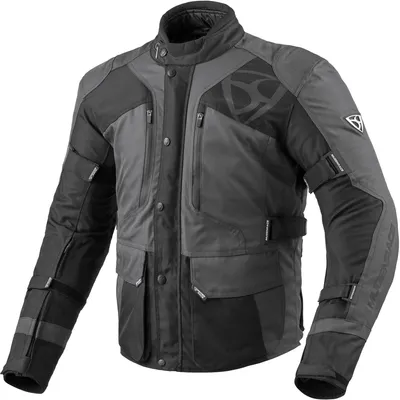 Productafbeelding van MUGENRACE Herfstwaterdichte motorfietstextiljas, grijs/zwart, maat XL