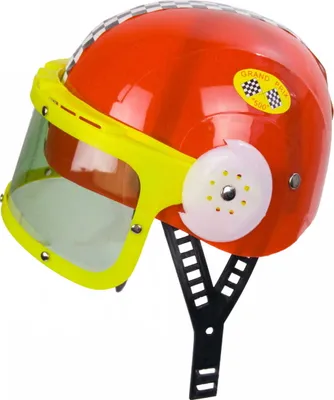Produktbild von Rennfahrer-Helm für Kinder als Kostümzubehör mit beweglichem Visier