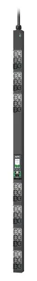 Produktbild von APC NetShelter Rack PDU Advanced, Metered, 3Phase, 11kW 400V 16A or 11,5kW 415V 20A, 42 Ausgänge, IEC309, Messgerät, 0U, Dreiphasig, Rackmount, Senkrecht, Schwarz