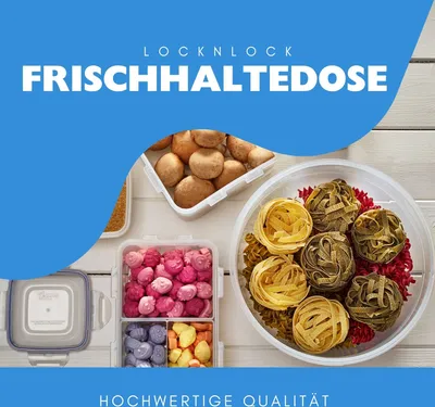 Produktbild von Lock & Lock HPL815, Box, Rechteckig, 0,55 l, Blau, Transparent, Polypropylen (PP), -20 - 115,6 °C