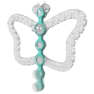 Produktbild von Beißring Baby ab 3 Monaten, Silikon Zahnungshilfe BPA-frei, weiche Beißhilfe mit Gum Massage Texturen, Baby Greifling & Montessori Spielzeug, kühlbare