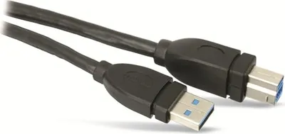 Produktbild von Hama USB Datentransferkabel für Drucker, Scanner, Festplatte - 5 m - ja - USB - Schwarz