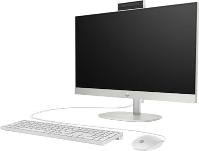 Produktbild von HP 24-cr0110ng - All-in-One (Komplettlösung) - Ryzen 3 7320U / 2.4 GHz - RAM 8 GB - SSD 512 GB - NVMe - Radeon 610M - 1GbE, Wi-Fi 6, Bluetooth 5.3 - WLAN: 802.11a/b/g/n/ac/ax, Bluetooth 5.3 - FreeDOS - Monitor: LED 60.5 cm (23.8")
