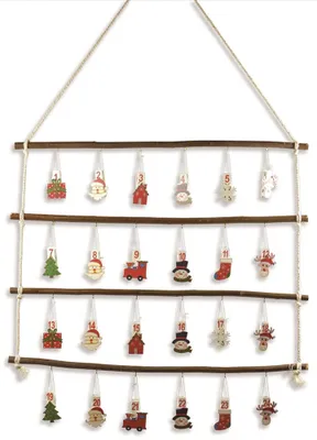 Produktbild von Riffelmacher 19551 Adventskalender Holz zum Selberbasteln - bunt, 50 x 65 cm