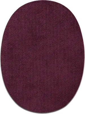 Produktbild von Mono Quick Stoffflicken Oval Beere 2 Stück - Aufnäher, Bügelbild, Aufbügler, Applikationen, Patches, Flicken, zum aufbügeln, Größe: 11,2 x 8,5 cm