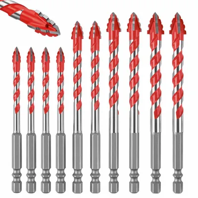 Exzenterbohrer-Set 10-teilig, Hartmetall, 6-12 mm