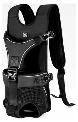Produktbild von Haustiertrage Rucksack, Wasserdicht, Verstellbarer Hunde Frontträger für Reisen mit Mittelgroßen und Kleinen Hunden