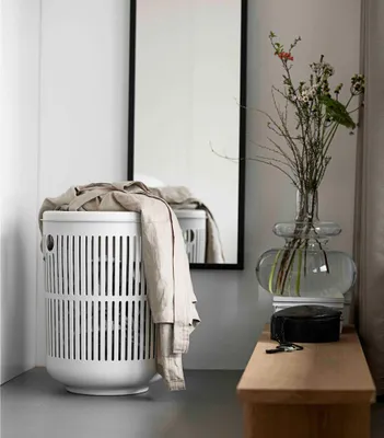 Immagine prodotto di Zone Denmark Wäschekorb Ume, Wäschebox, Wäschetruhe, Wäschesammler, Kunststoff, Taupe, 60 L, 26529