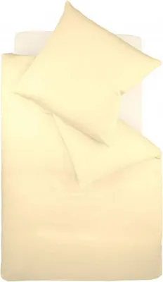 Produktbild von Fleuresse Mako-Satin-Bettwäsche Colours, vanille