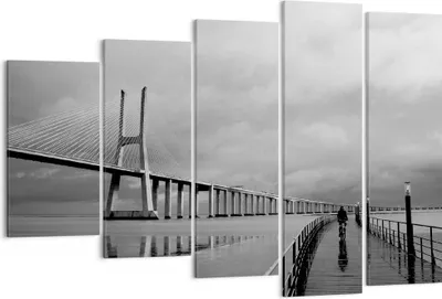 Produktbild von Bild auf Leinwand - Leinwandbild - Architektur fahrrad lissabon tourismus - 150x100cm - Wand Bild - Wanddeko - Leinwanddruck - Bilder - Kunstdruck - Leinwand bilder - Wandkunst - EG150x100-2127