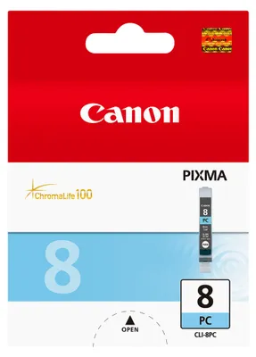 Produktbild von Atramentová náplň Canon CLI-8PC pre Pixma iP6600D/6700D/ MP970/Pro9000 photo cyan (400 str.)