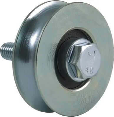 Produktbild von 60mm Rundrillenrad mit 1 Kugellager