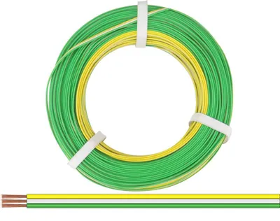 Obrázek produktu pro Trojžilový vodič 0,14 mm² / 50 m žluto-bílo-zelený
