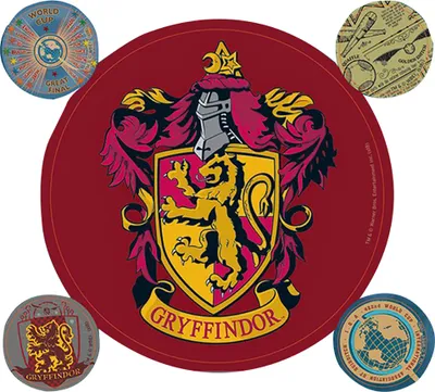 Produktbild von Harry Potter - Gryffindor - Aufkleber 5er-Pack Set - Vinyl TA893 (Einheitsgröße) (Rot)