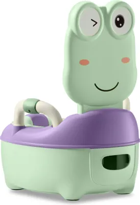 Produktbild von UISEBRT Kindertoilette, Kinder Töpfchen, Baby Toilette Toilettentrainer, Kindertöpfchen, Toilettensitz Kinder Topfstuhl, Toilettentraining für Kleinkinde von 1 Jahre bis 5 Jahre Grün (Grün-Typ A)