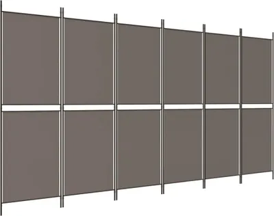 Obrázok produktu pre vidaXL 6-dielne paraván antracit 300x220 cm látka