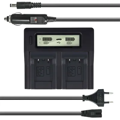 Dual Akku-Ladegerät für Olympus LI-40B