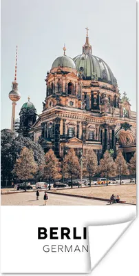 Produktbild von MuchoWow® Poster Berlin - Deutschland - Architektur 60x120 cm - Wandschmuck