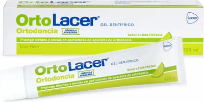 Image de Gel dentifrice Ortolacer arôme citron vert frais 125ml