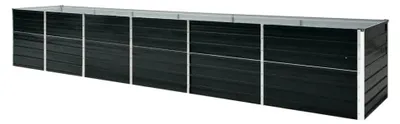 Produktbild von Hochbeet aus verzinktem Stahl 480x80x77cm anthrazit