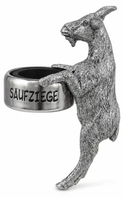 Produktbild von Flaschenring Ziege Silber - Saufziege