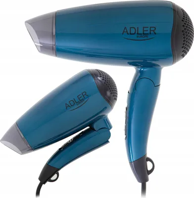 Produktbild von Adler Blau Faltbarer Reisehaartrockner Klein 1800 Watt