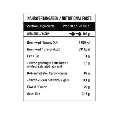 Produktbild von Best Mass Gainer 1000 g Banana