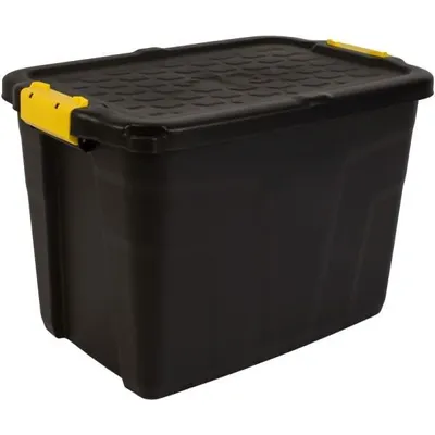 Zdjęcie produktu dla Pojemnik do przechowywania 60l HW442 czarny/żółty