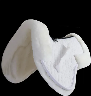 Produktbild von Engel Reitsport Lammfell Sattelkissen (Sakis2) Weiss Weiss L (18 - 19,5 Inch) 58cm