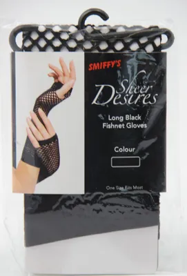 Produktbild von y Netzhandschuhe Netz Handschuhe schwarz lang Fischnetz