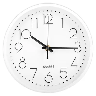 Productafbeelding van Moderne Zwarte Wandklok 20 cm, Stilvol en Geluidloos voor Thuis en Kantoor