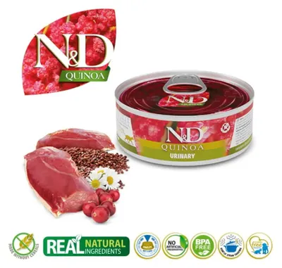 Immagine prodotto di Cibo umido per gatti Farmina N&D CAT Quinoa Urinary Adult - 80g