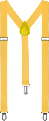 Produktbild von Hosenträger Herren Damen Hosen Träger Y Form Style Clips Schmal Neon Bunt Farbig gelb-orange