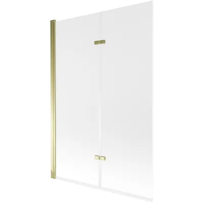 Obrázok produktu pre Mexen Castor vaňová zástena dvojkrídlová 120 x 150 cm, Inovať, Zlatá - 892-120-002-50-30