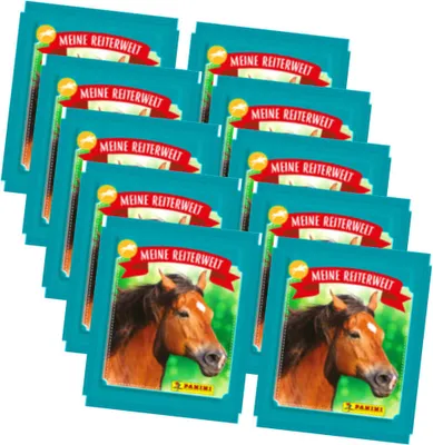 Produktbild von Panini Pferde Mon Club D'E'Quitation Sticker - Meine Reiterwelt (2024) - 10 Tüten Sammelsticker