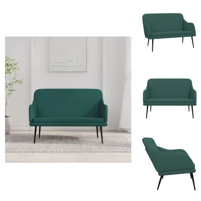 Obrázok produktu pre vidaXL Lavica tmavozelená 110x76x80 cm látka - Lavice