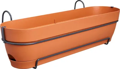Produktbild von Balkonkasten Elho Vibia Campana Allin1 Kunststoff 70 x 26 x 17,7 cm braun